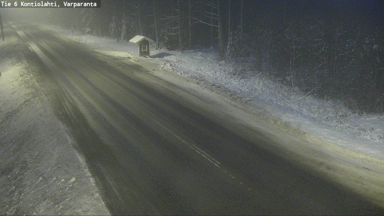 Weather Camera Image Väg 6 Kontiolax, Varparanta, Kontiolahti, Pohjois-Karjala