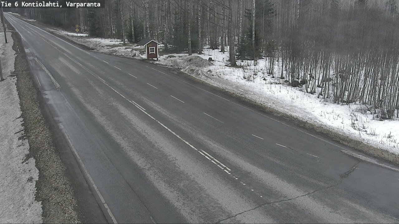 Weather Camera Image Väg 6 Kontiolax, Varparanta, Kontiolahti, Pohjois-Karjala