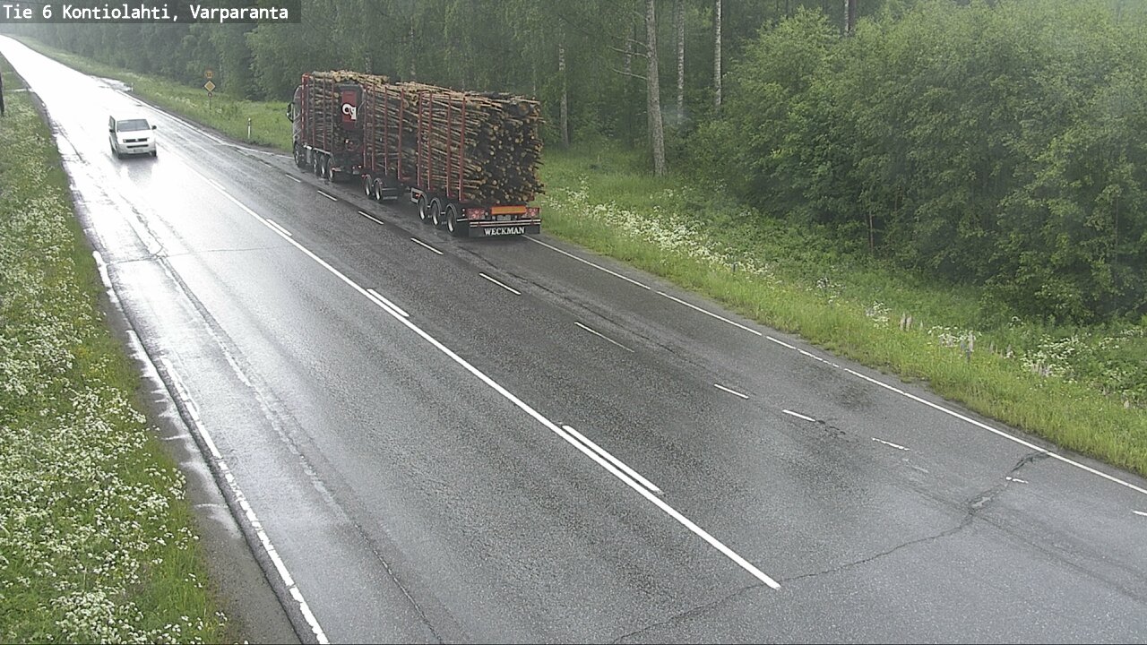 Weather Camera Image Väg 6 Kontiolax, Varparanta, Kontiolahti, Pohjois-Karjala