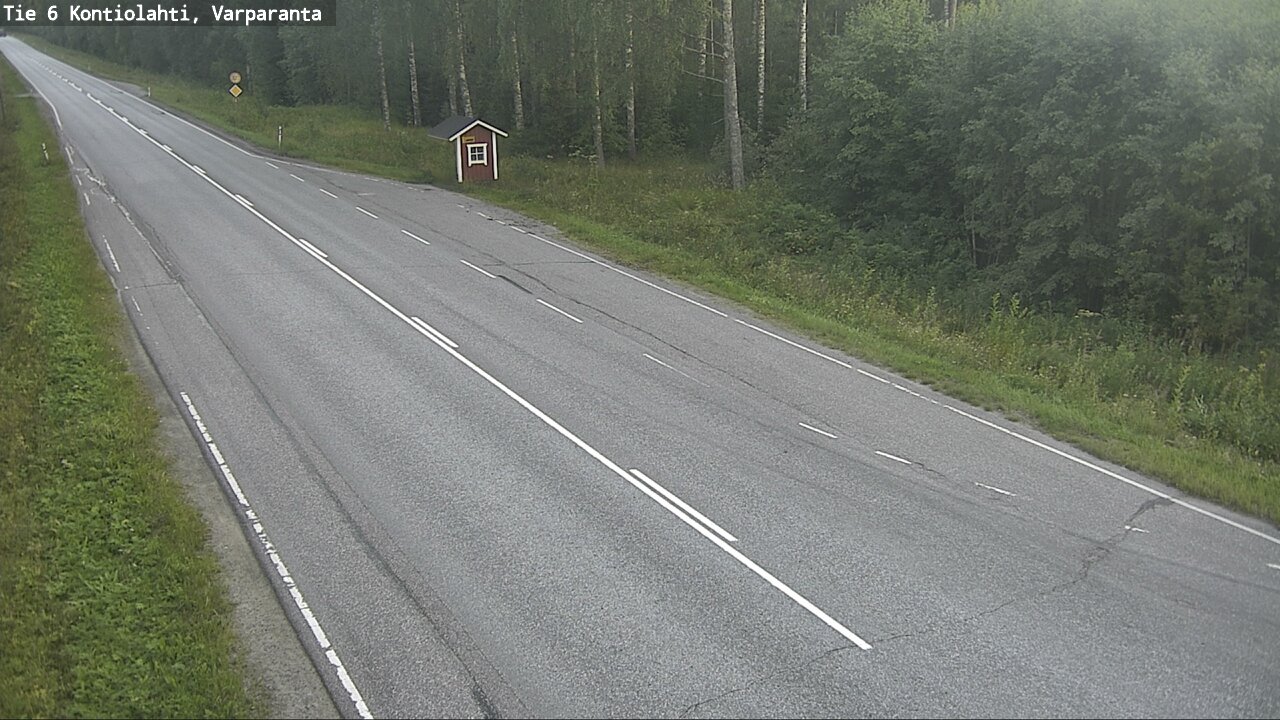 Weather Camera Image Road 6 Kontiolahti, Varparanta, Kontiolahti, Pohjois-Karjala