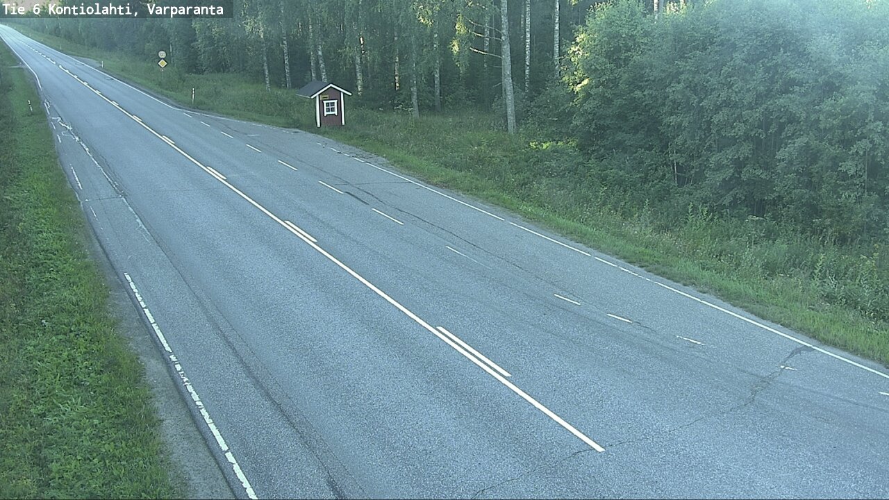 Weather Camera Image Road 6 Kontiolahti, Varparanta, Kontiolahti, Pohjois-Karjala