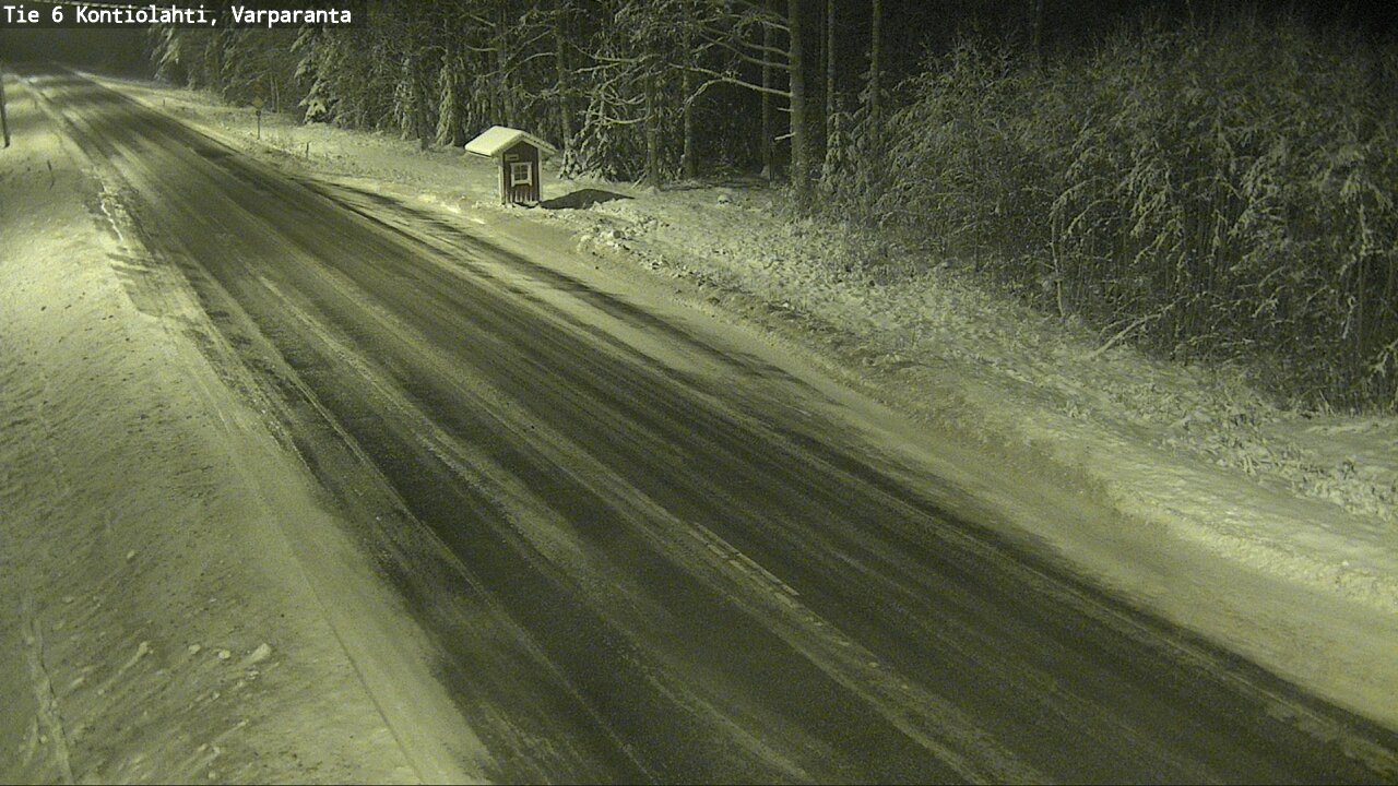 Weather Camera Image Väg 6 Kontiolax, Varparanta, Kontiolahti, Pohjois-Karjala