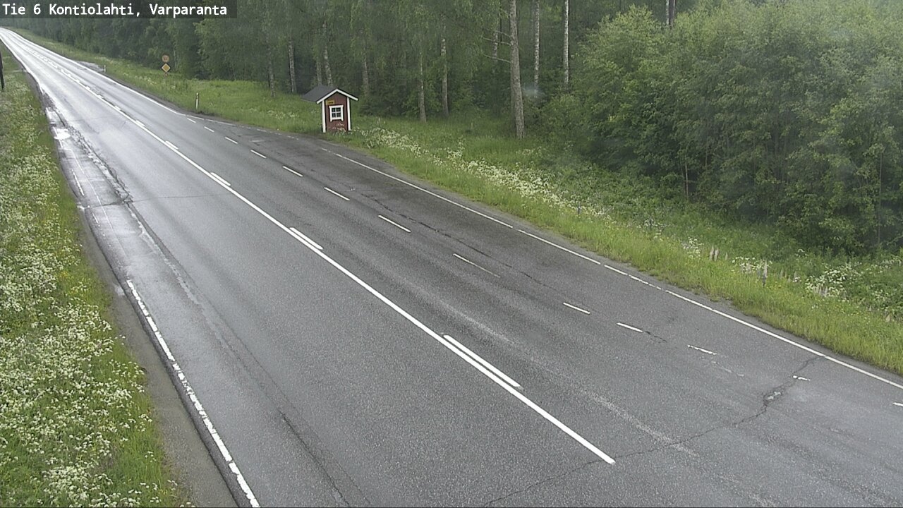Weather Camera Image Väg 6 Kontiolax, Varparanta, Kontiolahti, Pohjois-Karjala