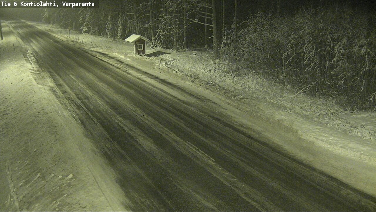 Weather Camera Image Väg 6 Kontiolax, Varparanta, Kontiolahti, Pohjois-Karjala