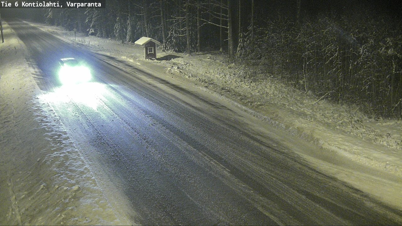 Weather Camera Image Road 6 Kontiolahti, Varparanta, Kontiolahti, Pohjois-Karjala
