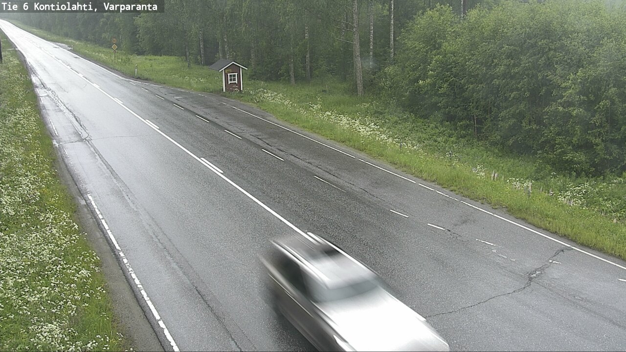 Weather Camera Image Väg 6 Kontiolax, Varparanta, Kontiolahti, Pohjois-Karjala