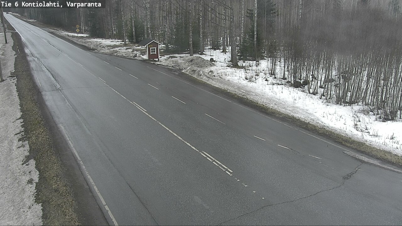Weather Camera Image Road 6 Kontiolahti, Varparanta, Kontiolahti, Pohjois-Karjala