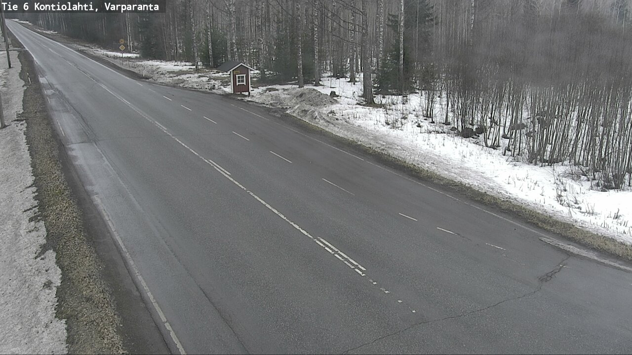 Weather Camera Image Road 6 Kontiolahti, Varparanta, Kontiolahti, Pohjois-Karjala