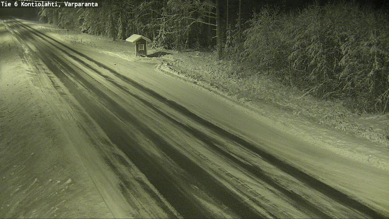 Weather Camera Image Väg 6 Kontiolax, Varparanta, Kontiolahti, Pohjois-Karjala