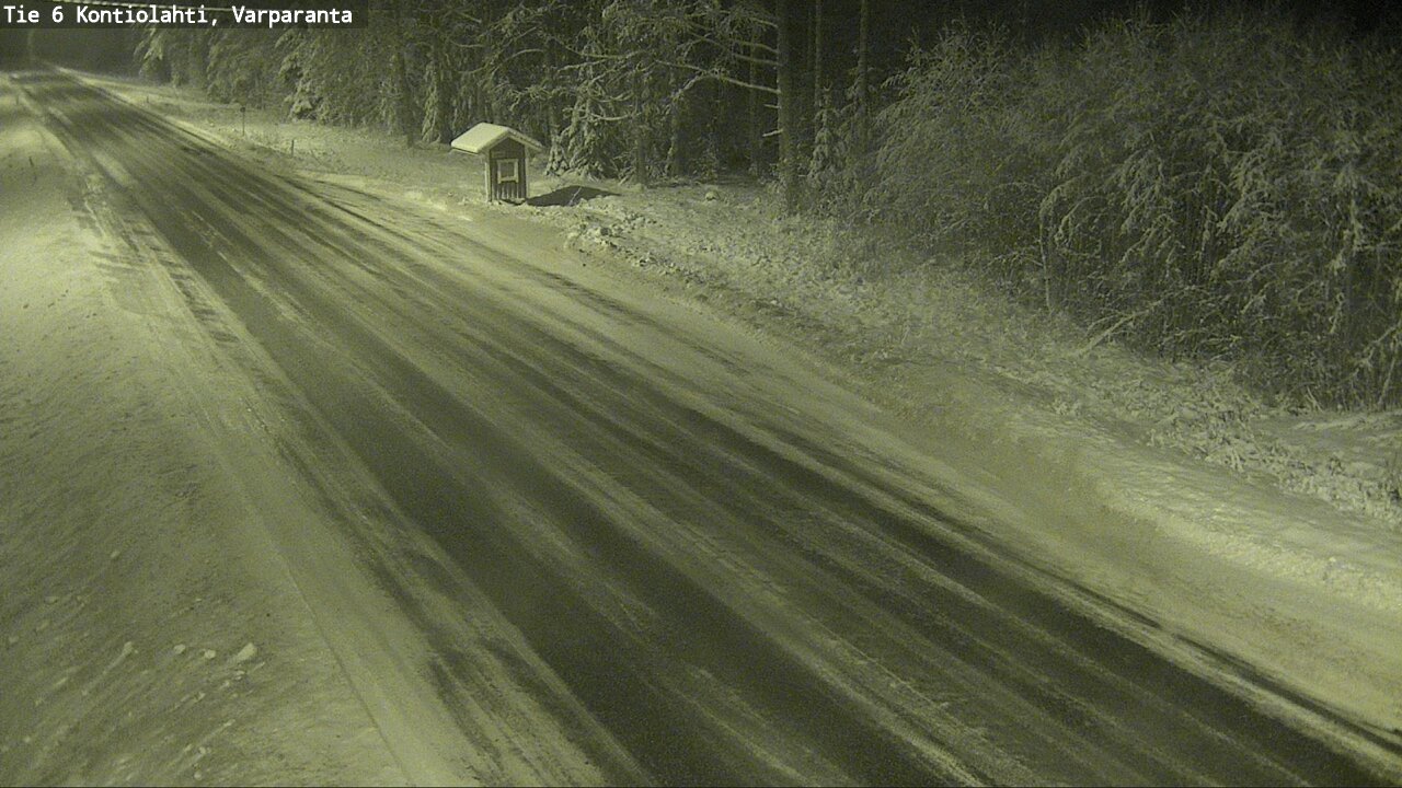 Weather Camera Image Väg 6 Kontiolax, Varparanta, Kontiolahti, Pohjois-Karjala
