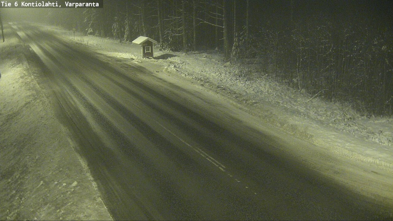 Weather Camera Image Väg 6 Kontiolax, Varparanta, Kontiolahti, Pohjois-Karjala