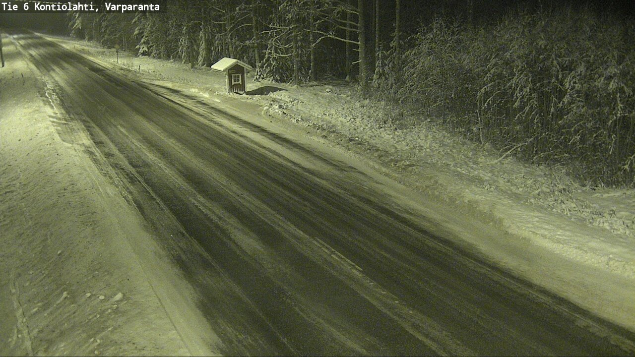 Weather Camera Image Väg 6 Kontiolax, Varparanta, Kontiolahti, Pohjois-Karjala