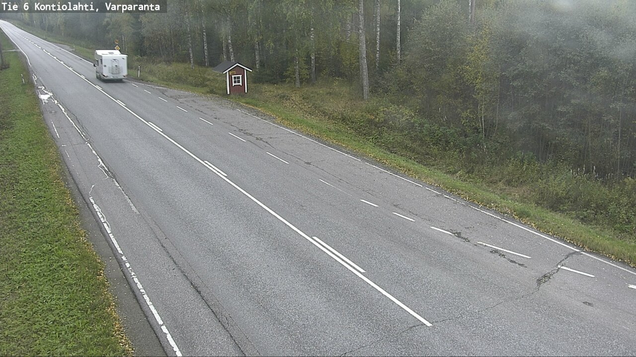 Weather Camera Image Väg 6 Kontiolax, Varparanta, Kontiolahti, Pohjois-Karjala