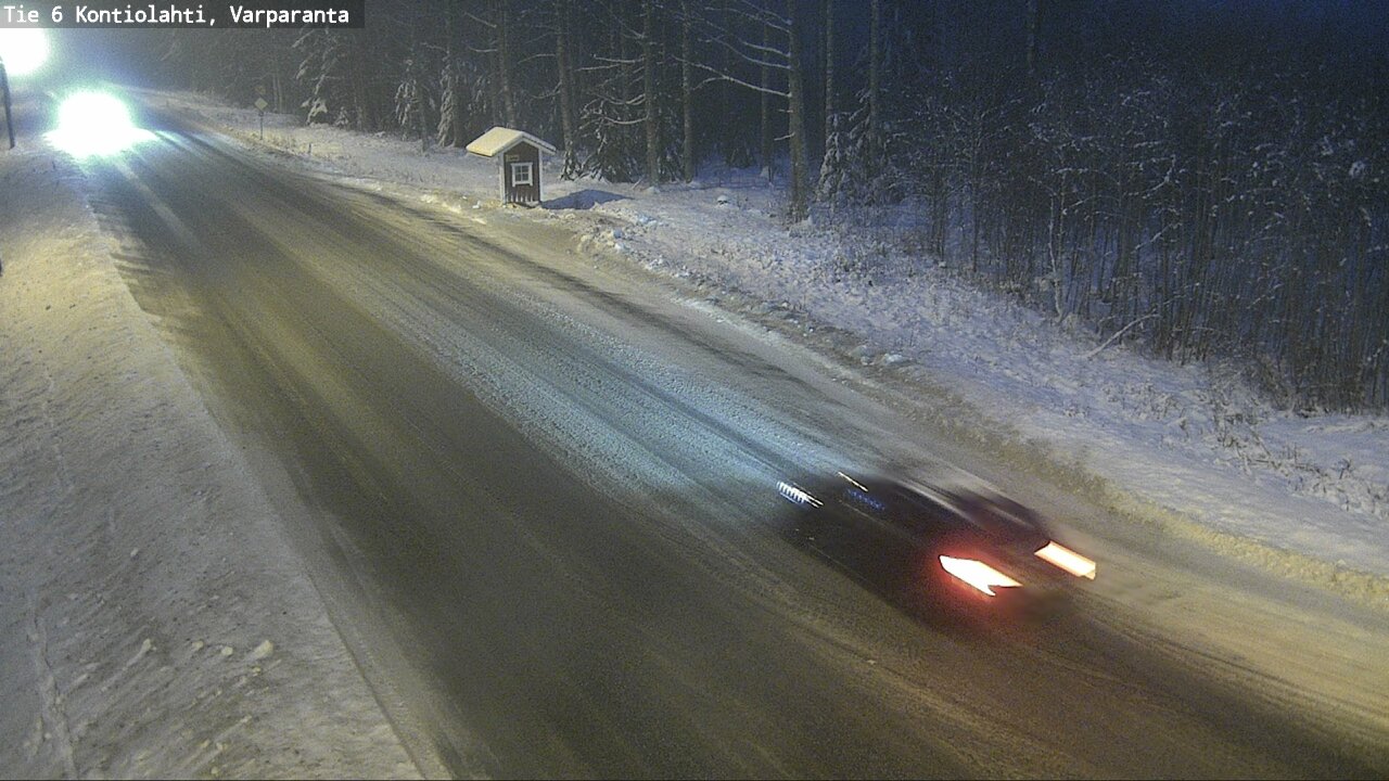 Weather Camera Image Road 6 Kontiolahti, Varparanta, Kontiolahti, Pohjois-Karjala