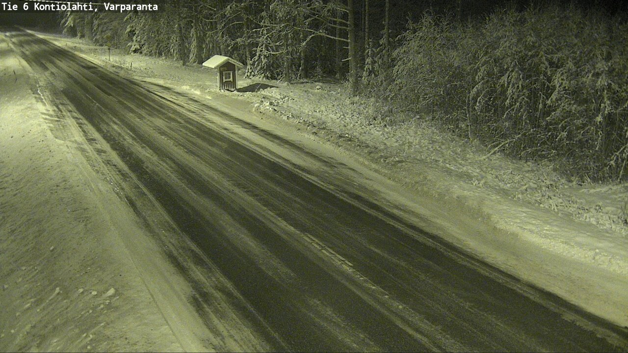 Weather Camera Image Väg 6 Kontiolax, Varparanta, Kontiolahti, Pohjois-Karjala