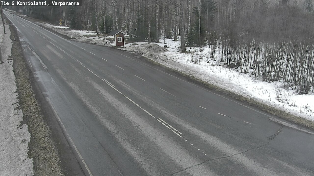 Weather Camera Image Väg 6 Kontiolax, Varparanta, Kontiolahti, Pohjois-Karjala