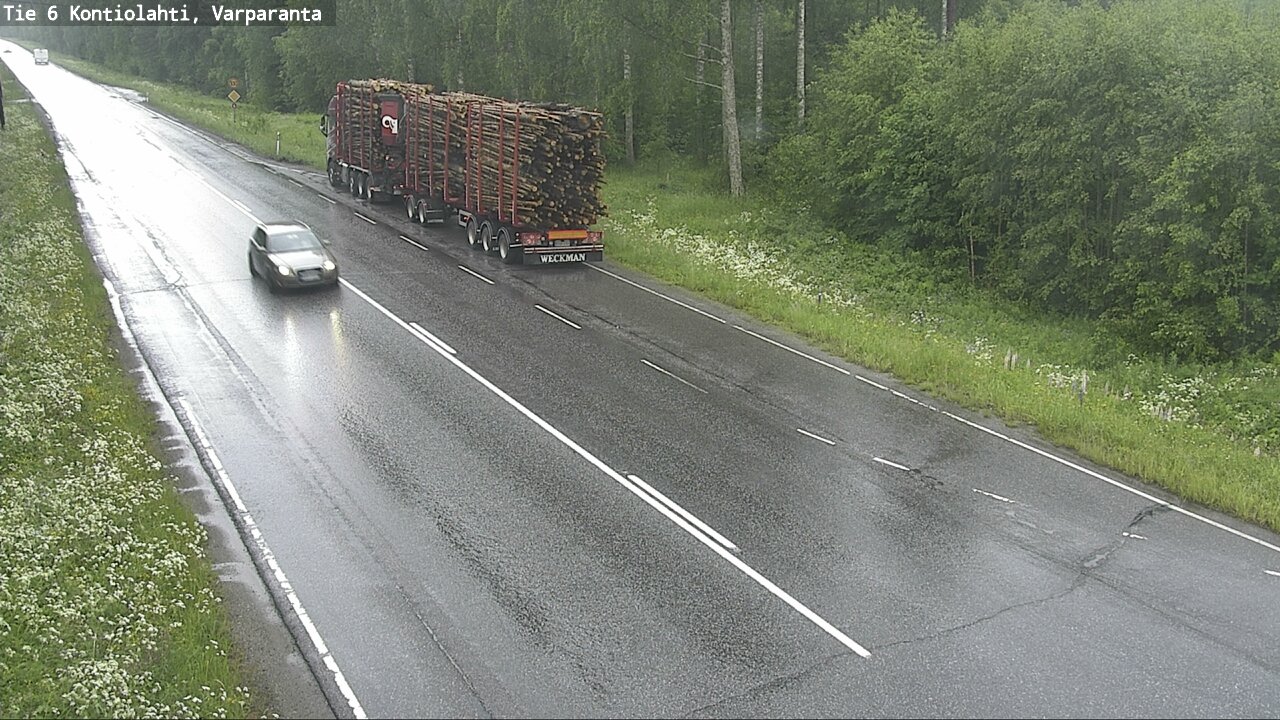 Weather Camera Image Väg 6 Kontiolax, Varparanta, Kontiolahti, Pohjois-Karjala