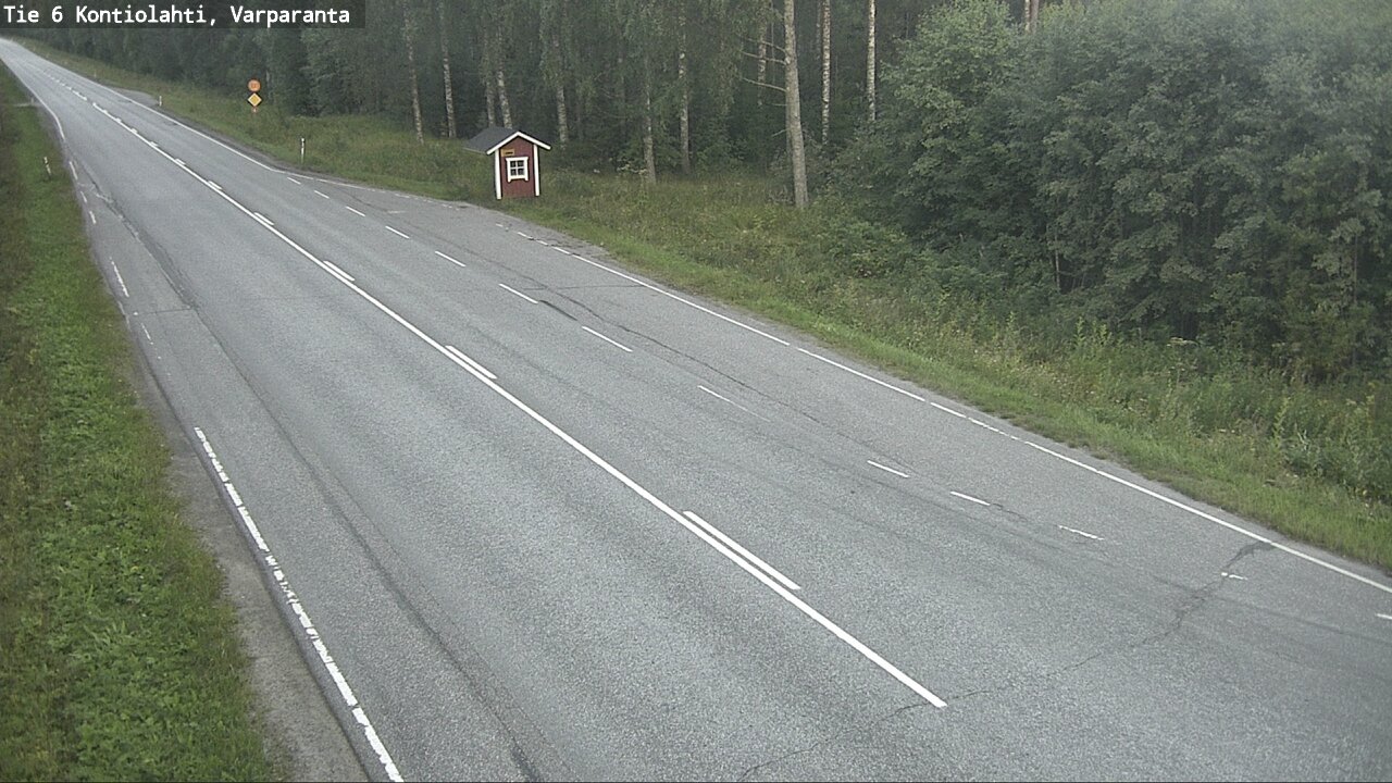 Weather Camera Image Road 6 Kontiolahti, Varparanta, Kontiolahti, Pohjois-Karjala