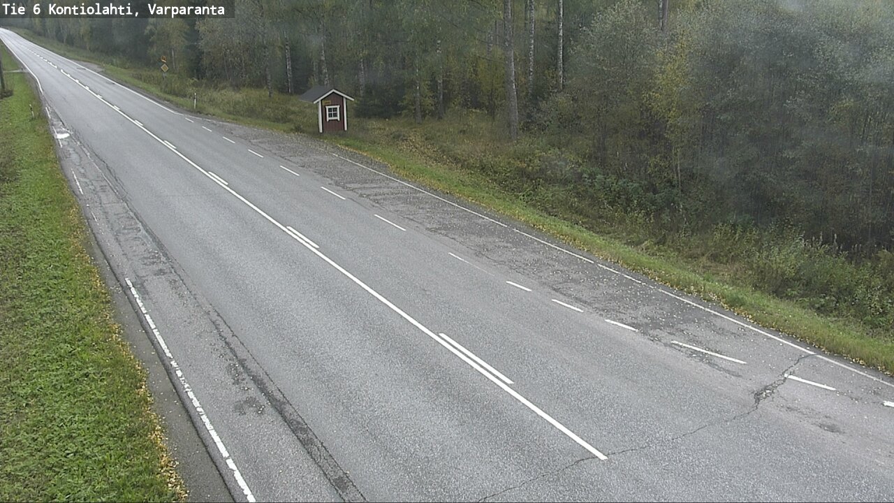 Weather Camera Image Väg 6 Kontiolax, Varparanta, Kontiolahti, Pohjois-Karjala