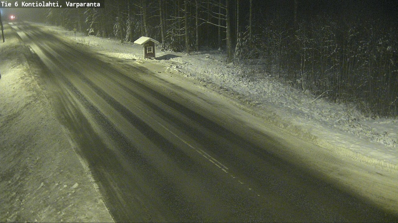 Weather Camera Image Väg 6 Kontiolax, Varparanta, Kontiolahti, Pohjois-Karjala