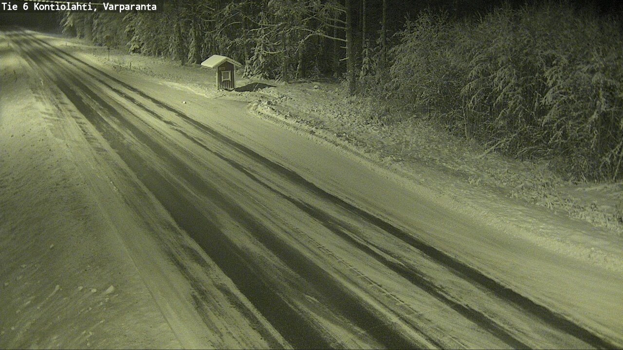 Weather Camera Image Väg 6 Kontiolax, Varparanta, Kontiolahti, Pohjois-Karjala