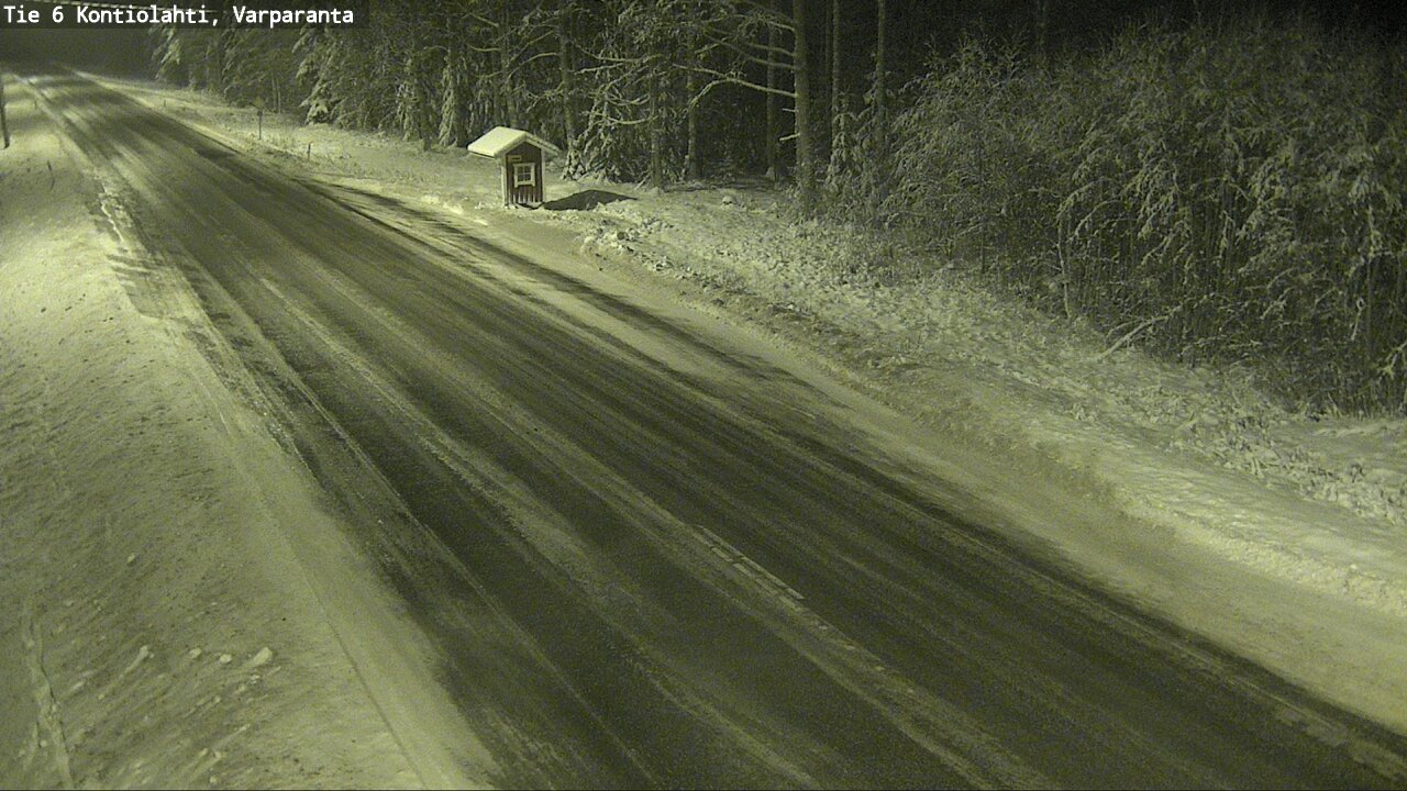 Weather Camera Image Väg 6 Kontiolax, Varparanta, Kontiolahti, Pohjois-Karjala