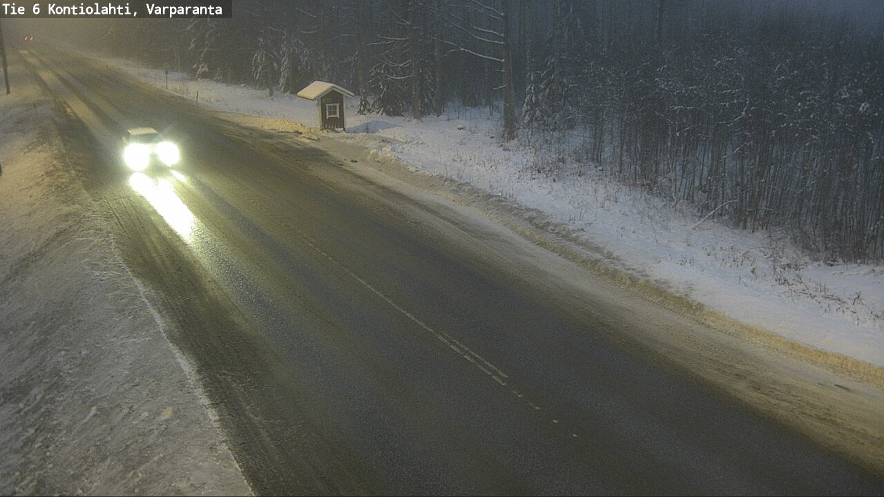 Weather Camera Image Väg 6 Kontiolax, Varparanta, Kontiolahti, Pohjois-Karjala