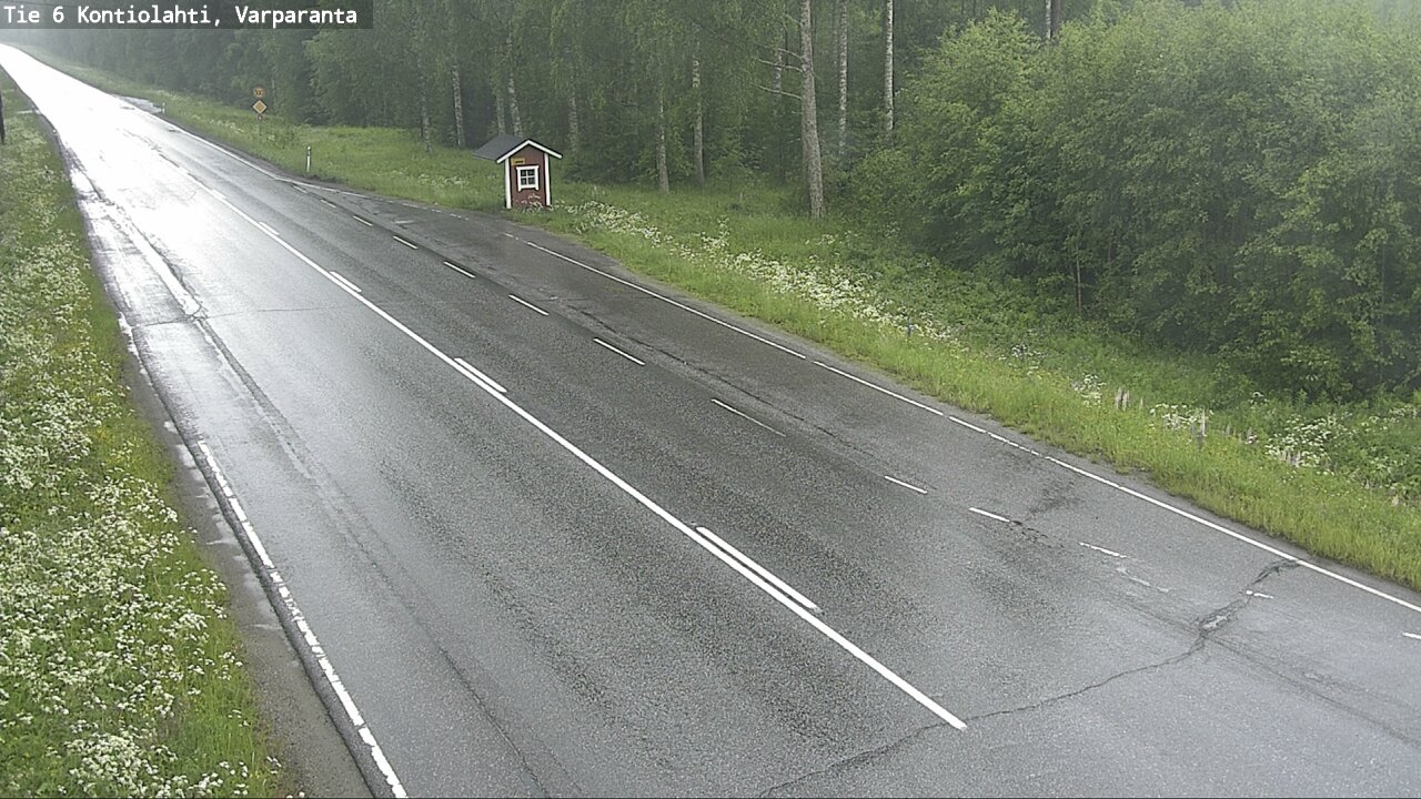 Weather Camera Image Väg 6 Kontiolax, Varparanta, Kontiolahti, Pohjois-Karjala