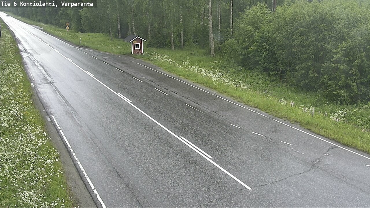 Weather Camera Image Väg 6 Kontiolax, Varparanta, Kontiolahti, Pohjois-Karjala