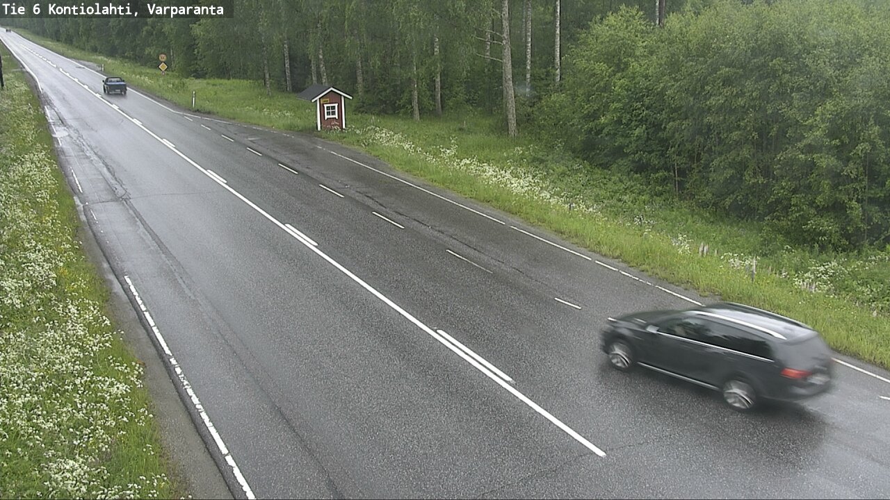 Weather Camera Image Väg 6 Kontiolax, Varparanta, Kontiolahti, Pohjois-Karjala
