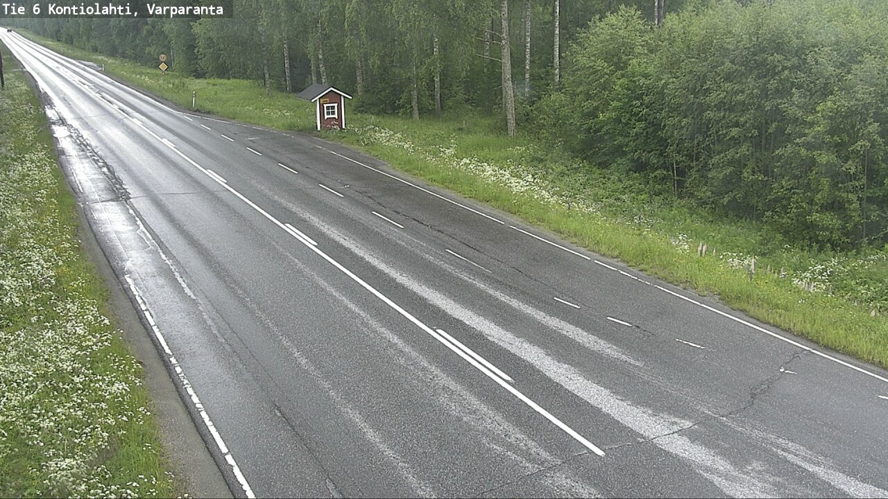 Weather Camera Image Väg 6 Kontiolax, Varparanta, Kontiolahti, Pohjois-Karjala