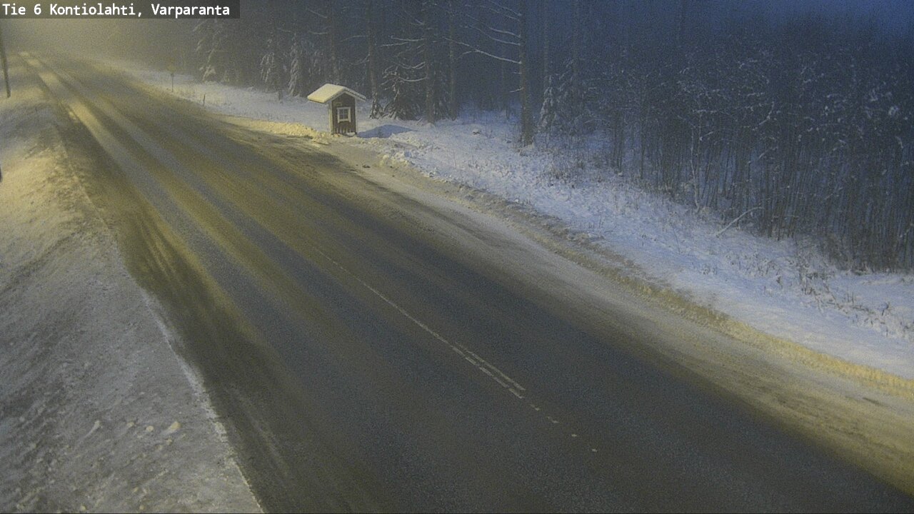 Weather Camera Image Väg 6 Kontiolax, Varparanta, Kontiolahti, Pohjois-Karjala