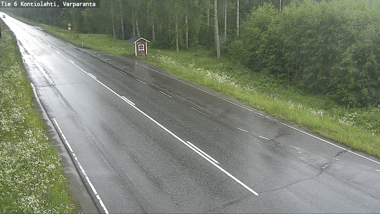 Weather Camera Image Väg 6 Kontiolax, Varparanta, Kontiolahti, Pohjois-Karjala