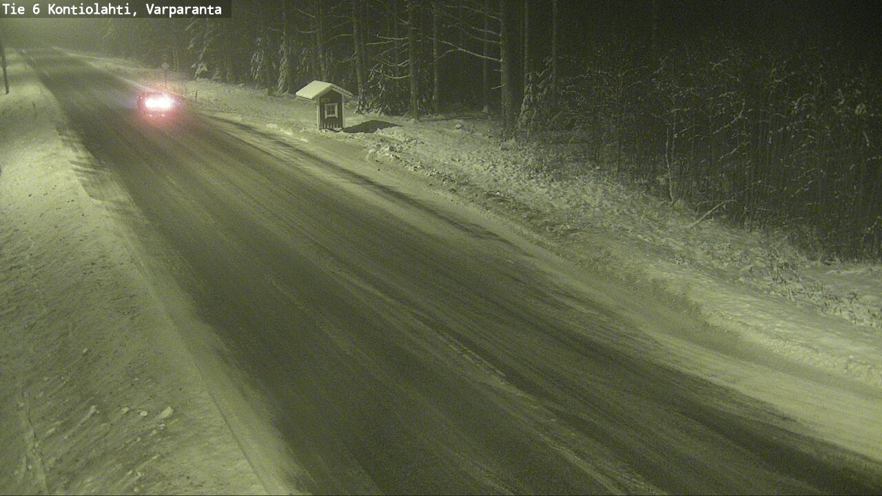 Weather Camera Image Road 6 Kontiolahti, Varparanta, Kontiolahti, Pohjois-Karjala