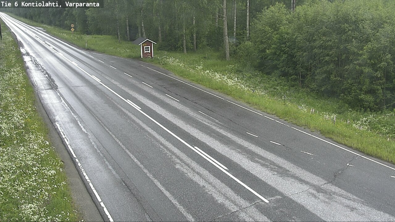 Weather Camera Image Väg 6 Kontiolax, Varparanta, Kontiolahti, Pohjois-Karjala