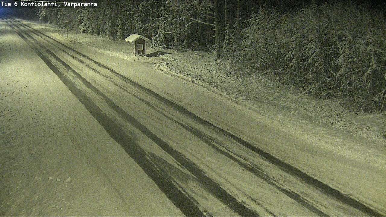 Weather Camera Image Väg 6 Kontiolax, Varparanta, Kontiolahti, Pohjois-Karjala
