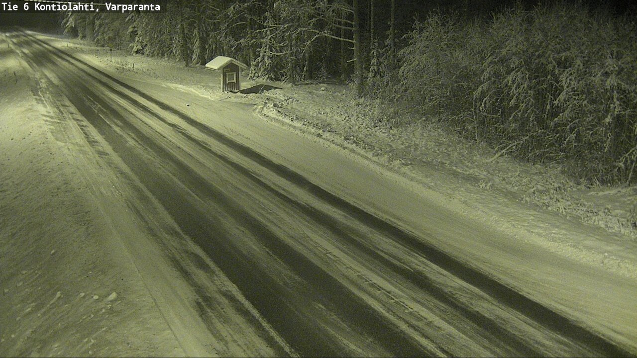 Weather Camera Image Väg 6 Kontiolax, Varparanta, Kontiolahti, Pohjois-Karjala