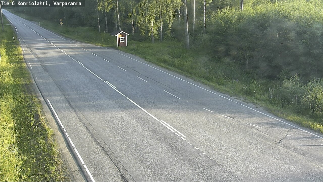 Weather Camera Image Väg 6 Kontiolax, Varparanta, Kontiolahti, Pohjois-Karjala