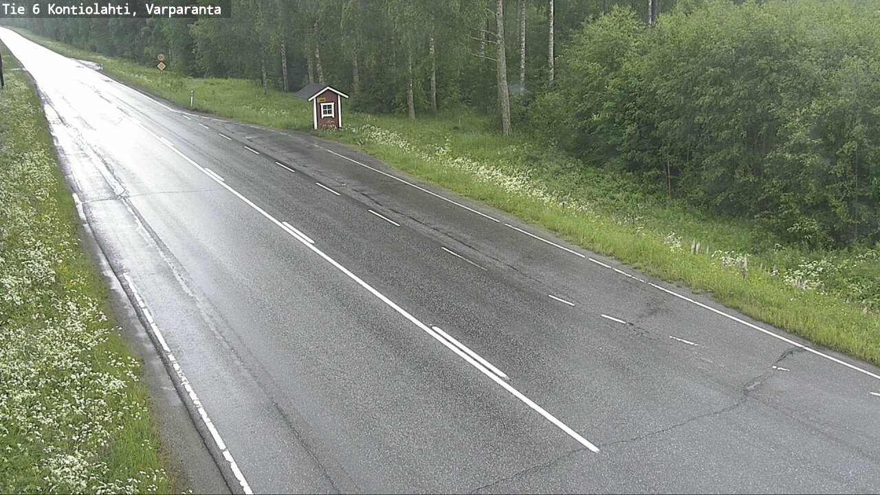 Weather Camera Image Väg 6 Kontiolax, Varparanta, Kontiolahti, Pohjois-Karjala