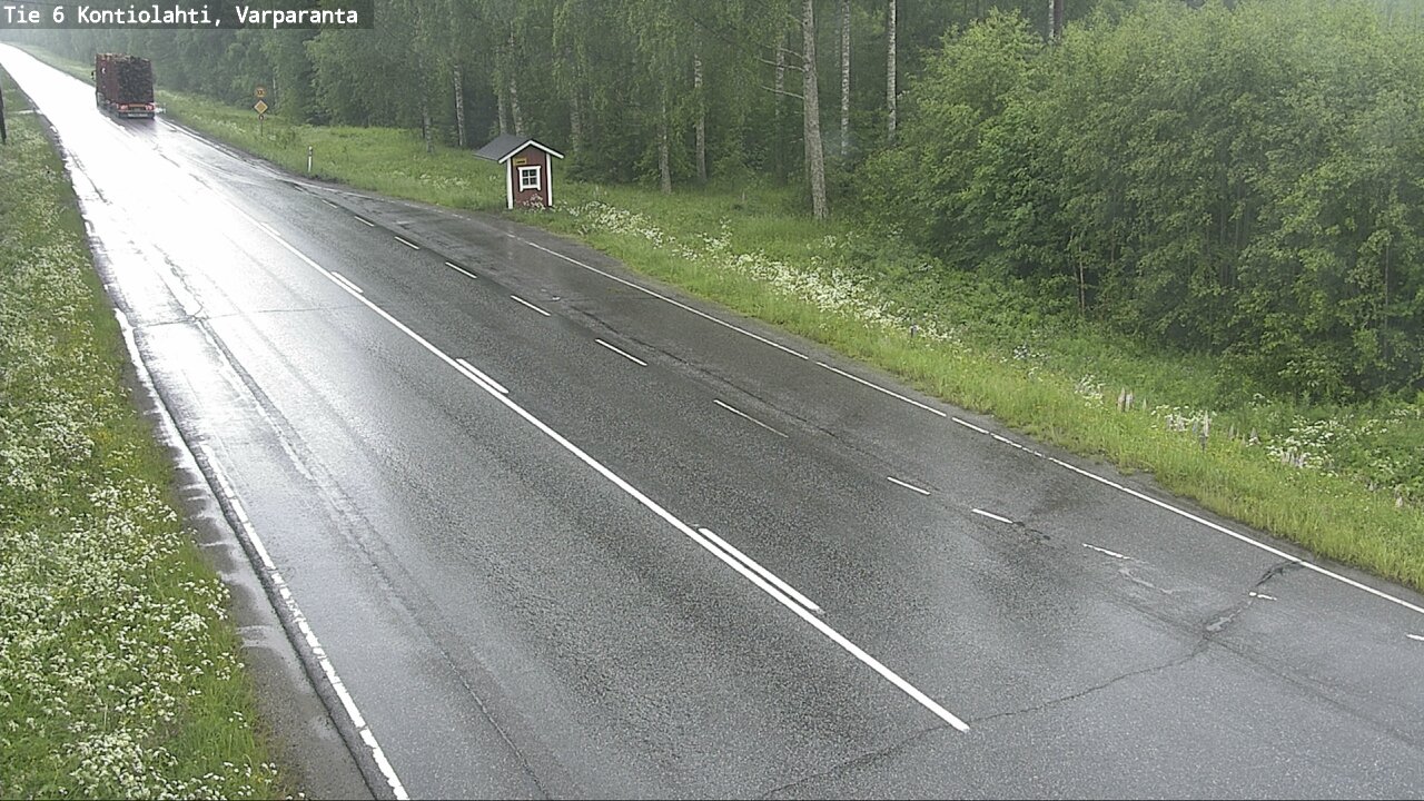 Weather Camera Image Väg 6 Kontiolax, Varparanta, Kontiolahti, Pohjois-Karjala
