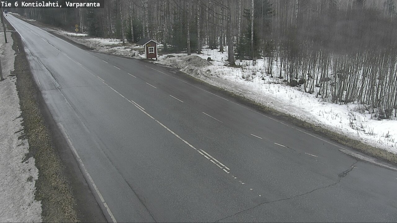 Weather Camera Image Väg 6 Kontiolax, Varparanta, Kontiolahti, Pohjois-Karjala