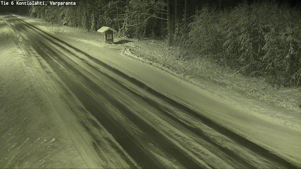 Weather Camera Image Väg 6 Kontiolax, Varparanta, Kontiolahti, Pohjois-Karjala