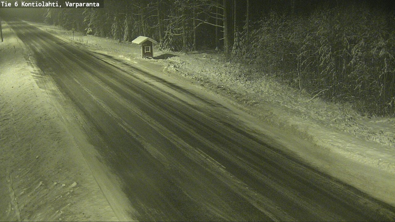 Weather Camera Image Road 6 Kontiolahti, Varparanta, Kontiolahti, Pohjois-Karjala