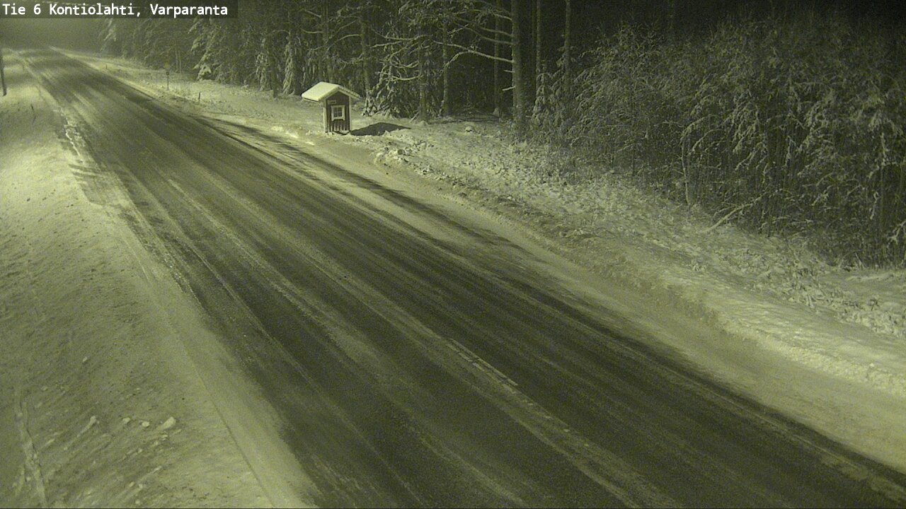 Weather Camera Image Väg 6 Kontiolax, Varparanta, Kontiolahti, Pohjois-Karjala