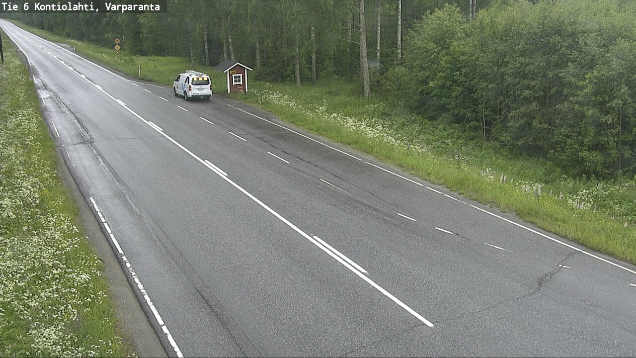 Weather Camera Image Väg 6 Kontiolax, Varparanta, Kontiolahti, Pohjois-Karjala