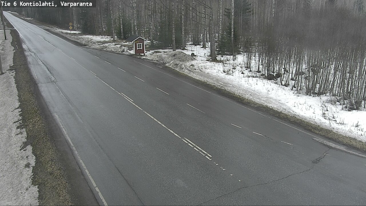 Weather Camera Image Road 6 Kontiolahti, Varparanta, Kontiolahti, Pohjois-Karjala