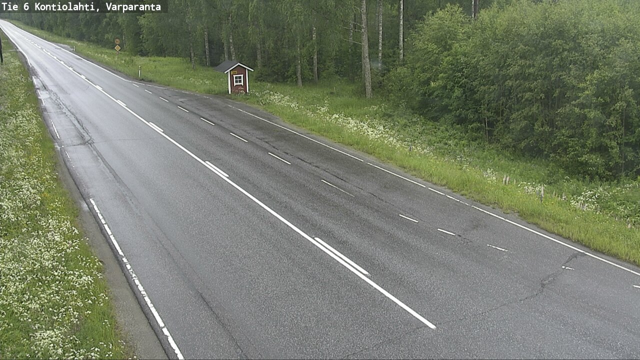 Weather Camera Image Väg 6 Kontiolax, Varparanta, Kontiolahti, Pohjois-Karjala