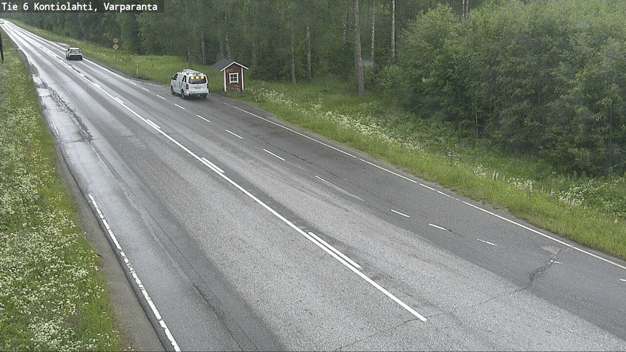 Weather Camera Image Väg 6 Kontiolax, Varparanta, Kontiolahti, Pohjois-Karjala