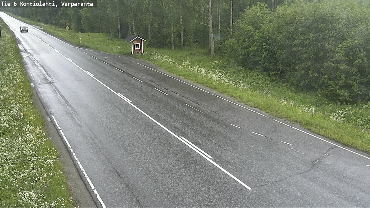 Weather Camera Image Väg 6 Kontiolax, Varparanta, Kontiolahti, Pohjois-Karjala