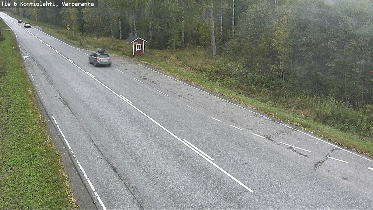 Weather Camera Image Väg 6 Kontiolax, Varparanta, Kontiolahti, Pohjois-Karjala